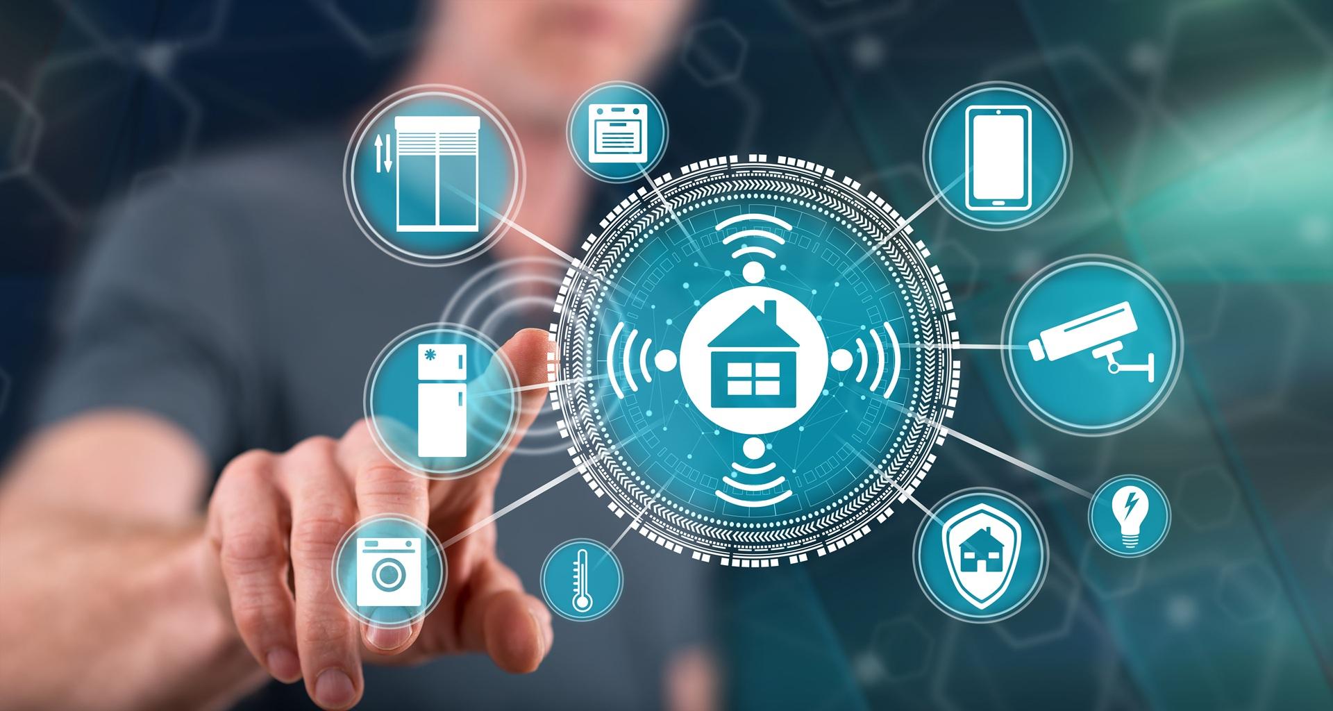 Digitale Grafik fuer intelligente Smart-Home-Lösungen | Fußbodenheizung fräsen